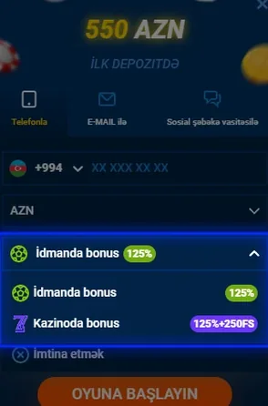 Mostbet qeydiyyat forması